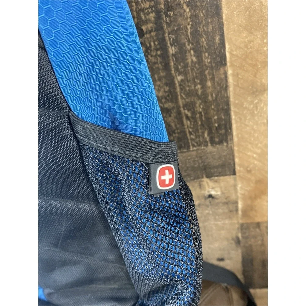 Swissgear Wenger Laptop Backpack Blue Black Travel Work School‎ Daypack Padded